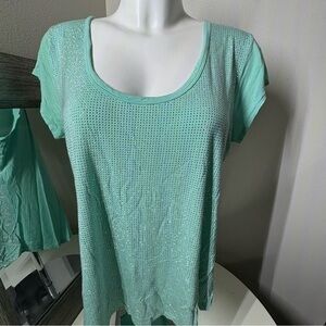 i jeans by Buffalo Green Cap Sleeve Relaxed T-Shirt